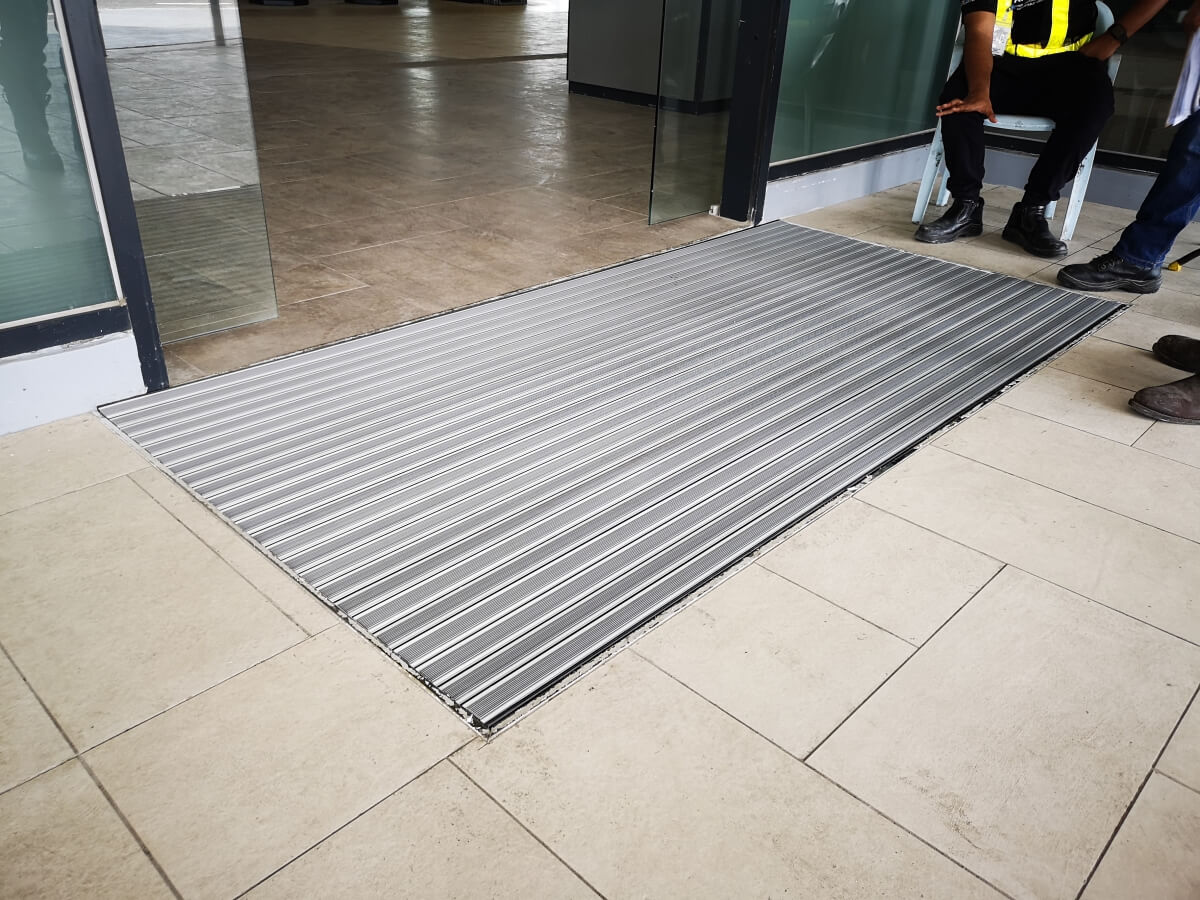 Recessed Dirt Control Entrance Mat At Penang Sentral Station